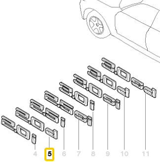Oryginalny napis tylny emblemat 20d BMW X3 E83.png