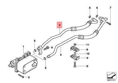 Oryginalny przewód chłodnicy oleju BMW E60 E61 2.0 2.jpg